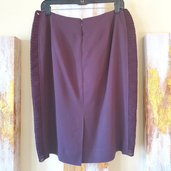 The Limited Women's Browne/Purple High Waist Pencil Skirt SZ 12 - Picture 5 of 8